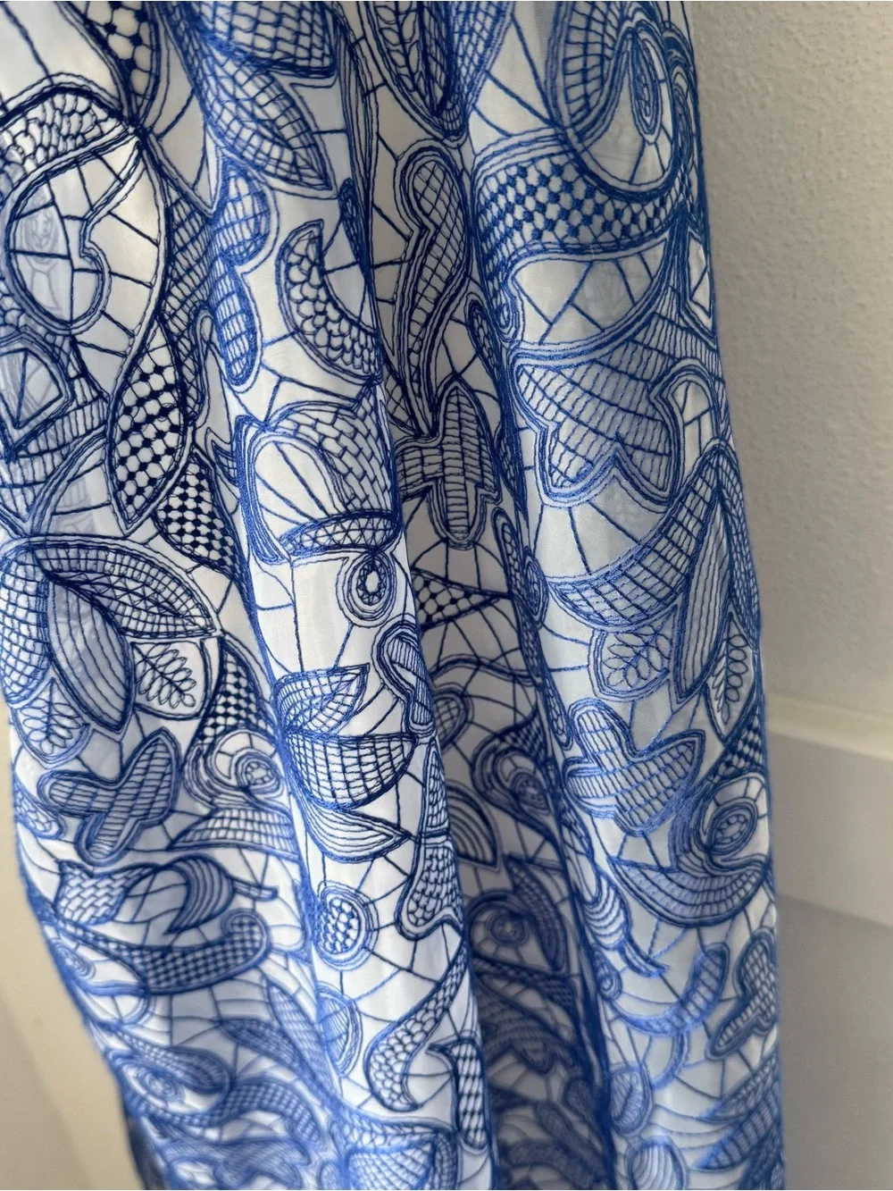 Anthropologie Strapless Embroidered Lace Midi Dress - Picture 7 of 15